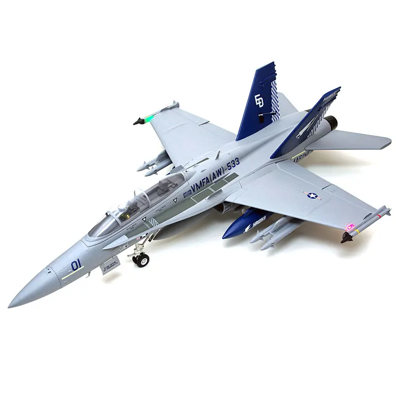 ラジコン飛行機F/A-18F V2 70mm スケールモデルキット スーパーホーネットVFA-2ファイタージェット飛行機のおもちゃ