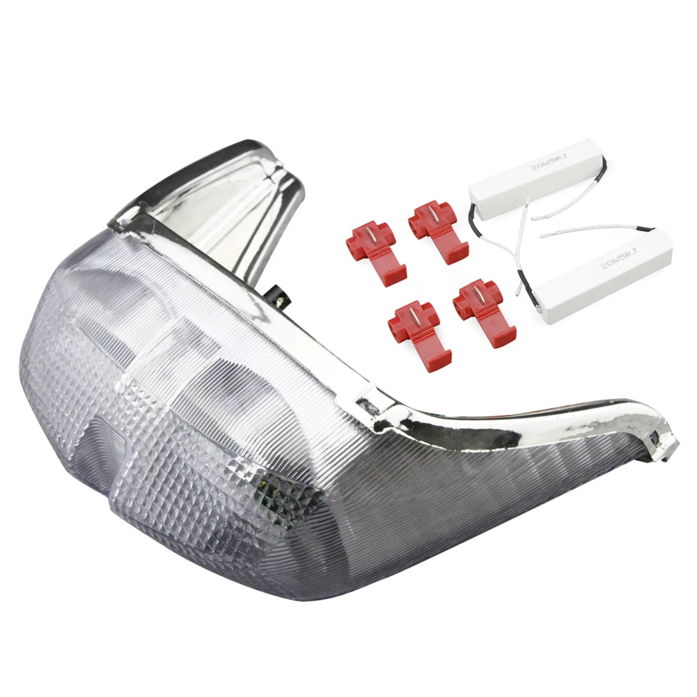 

Clear Motorcycle Integrated LED Taillight Turn Signals Lights For YAMAHA YZF R6 1998 1999 2000 Rear Brake Lamp Kit