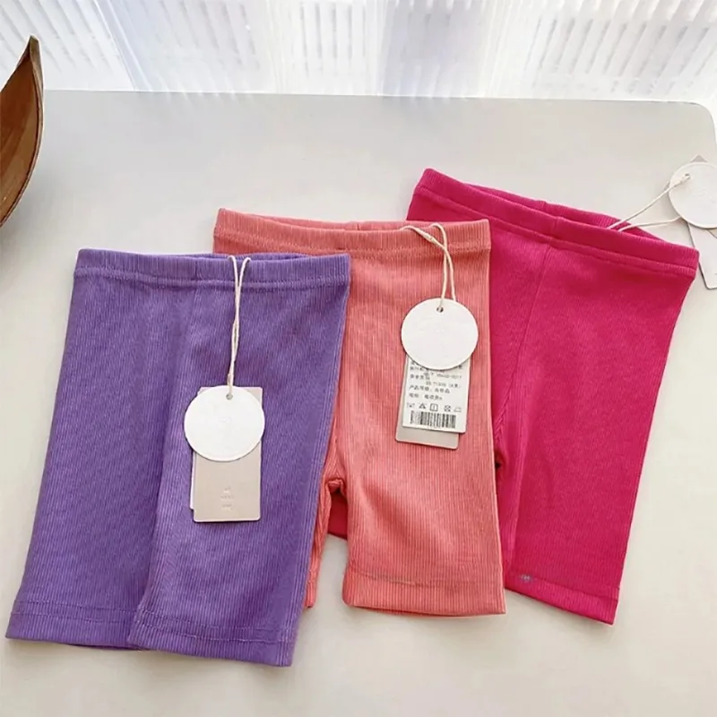 1-8 anni Intimo per bambini Abbigliamento per bambini Ragazze Colore caramella Coreano Bambini Comfort Pantaloni di sicurezza Estate Bambini Neonate Pantaloncini - immagine 5