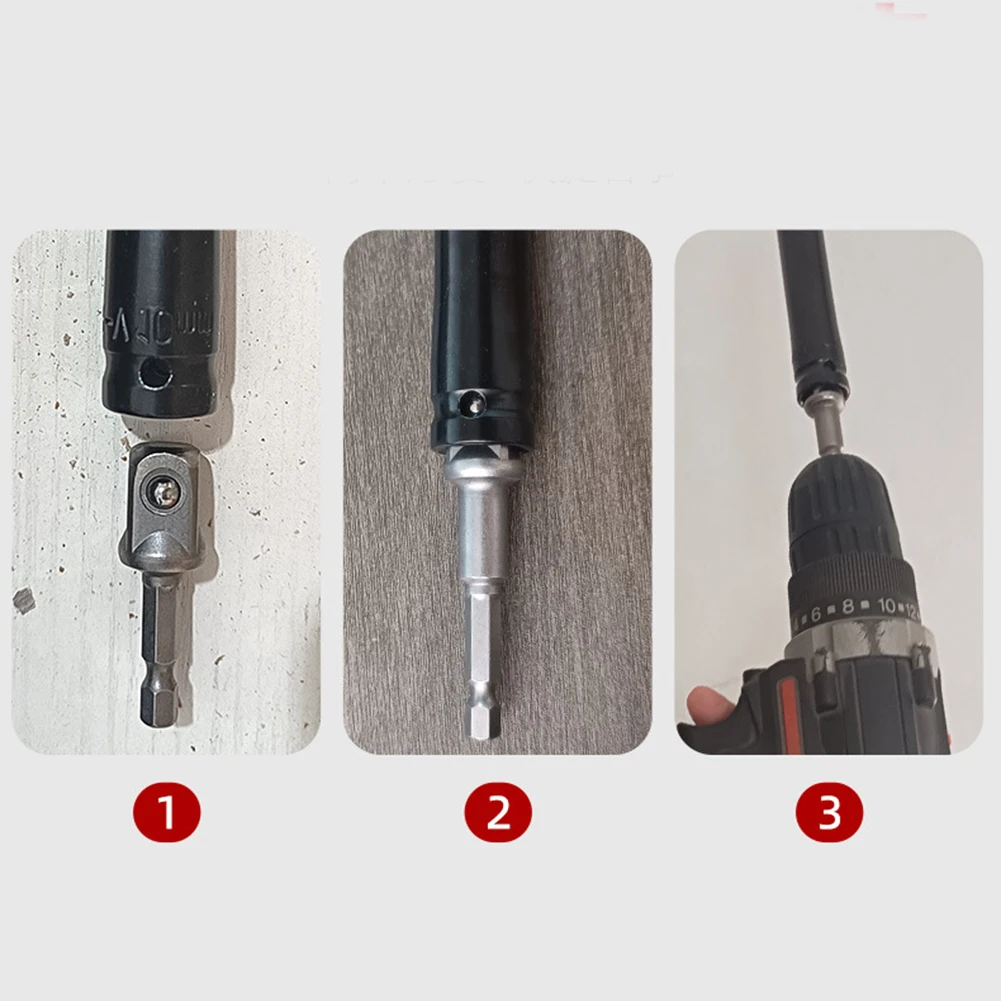 1/4pcs Ceiling Leveling Sleeve Lengthening Hollow Screw Nut Hexagon Socket 1/2inch Quad Connector For Drilling Installation