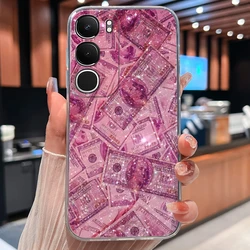 Floral Soft TPU Transparent Silicone Phone Case - Durable & Lightweight Cover for Vivo Y19s GT (U1263)