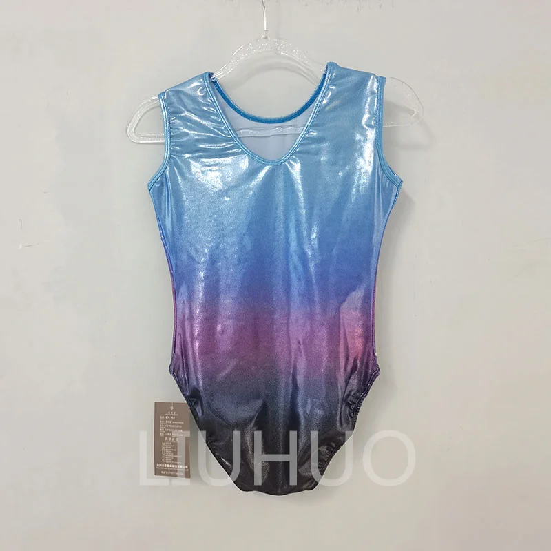 LIUHUO Artistic Gymnastics Suit Blue Children's Performance Professional Costume