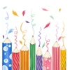 Cartoon Rainbow Crayon Wall Stickers Kids Room Bedroom Background Decoration Wallpapers Home Decor Self Stickers Nursery Decals