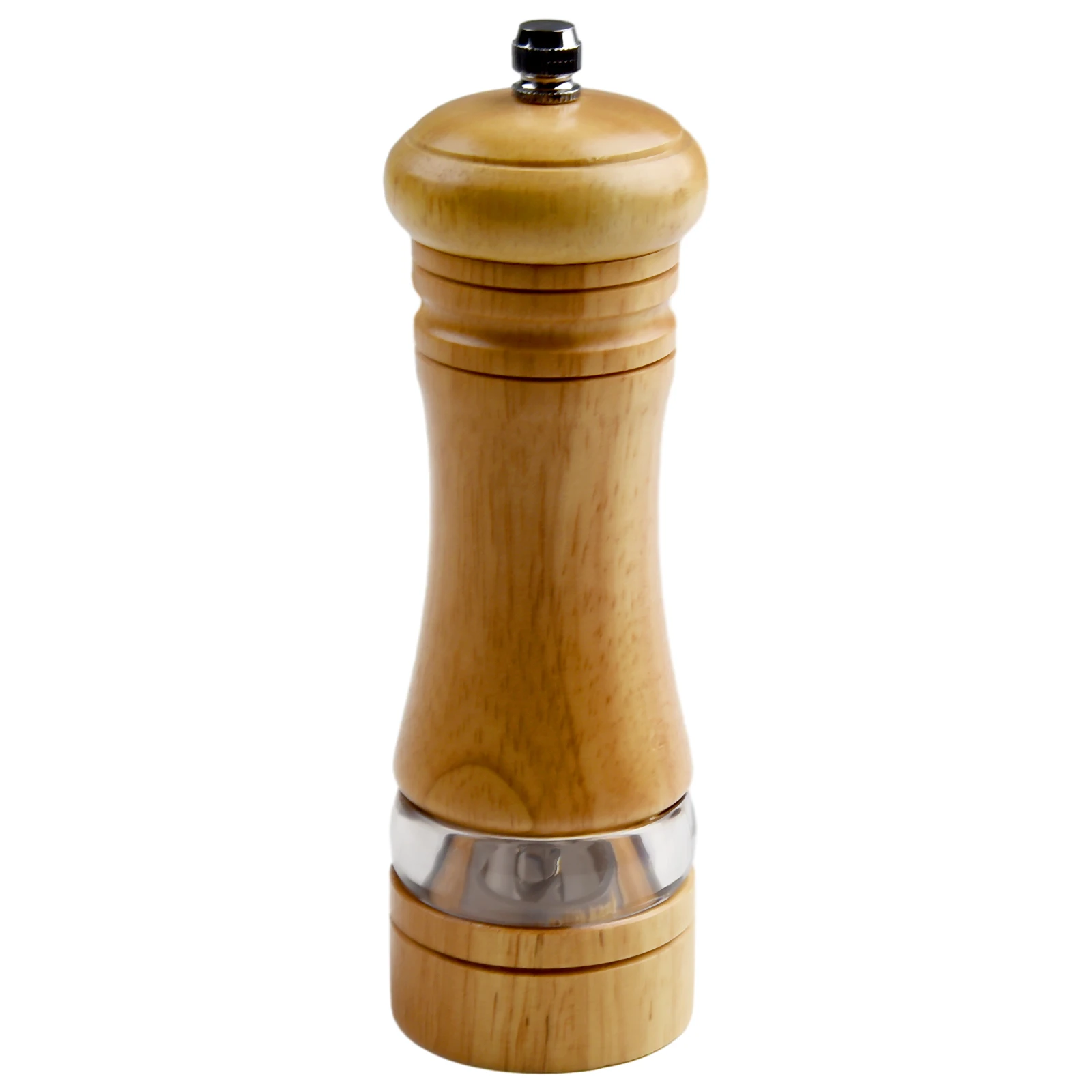 

Stylish Wood Pepper Grinder, Hand Movement Mill for Kitchen, Fine or Coarse Grind, Suitable for Various Spices