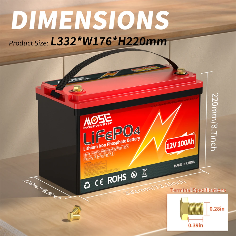LiFePO4 Battery Pack 12V 24V 36V 48V 50Ah 60Ah 100Ah 200Ah