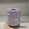 Shiny Rhinestone Roller Tissue Box Circular Roll Paper Office Living Room Bedroom Tissue Storage Box Bathroom Accessories 3