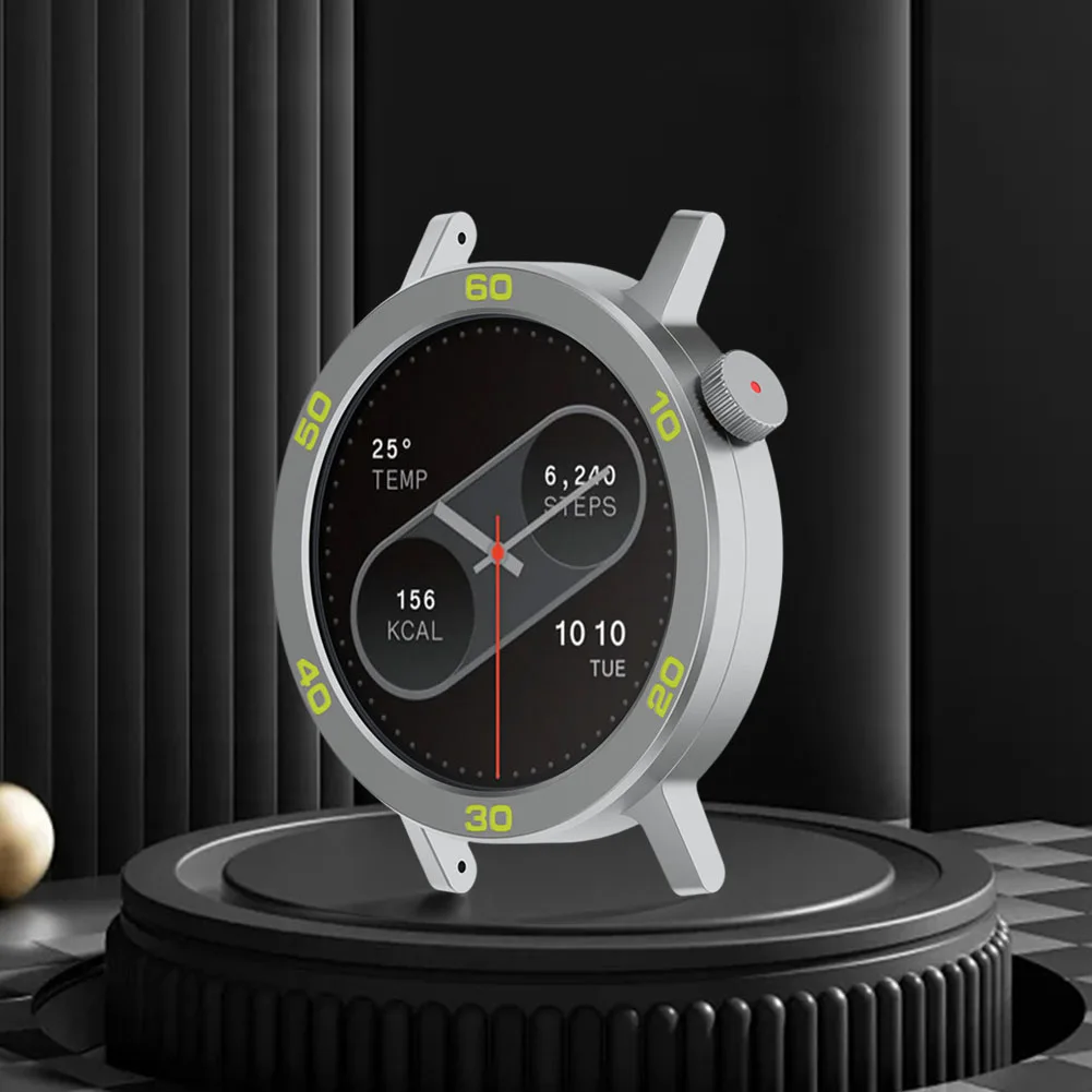Premium Metal Bezel Ring with Tempered Glass Screen Protector