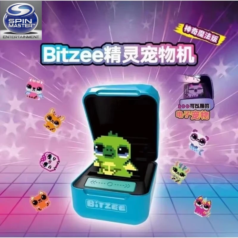 Spin Master Magic 버전 Bitzee Elf 전자 장난감 주변 애완 동물 기계 먹이 대화형