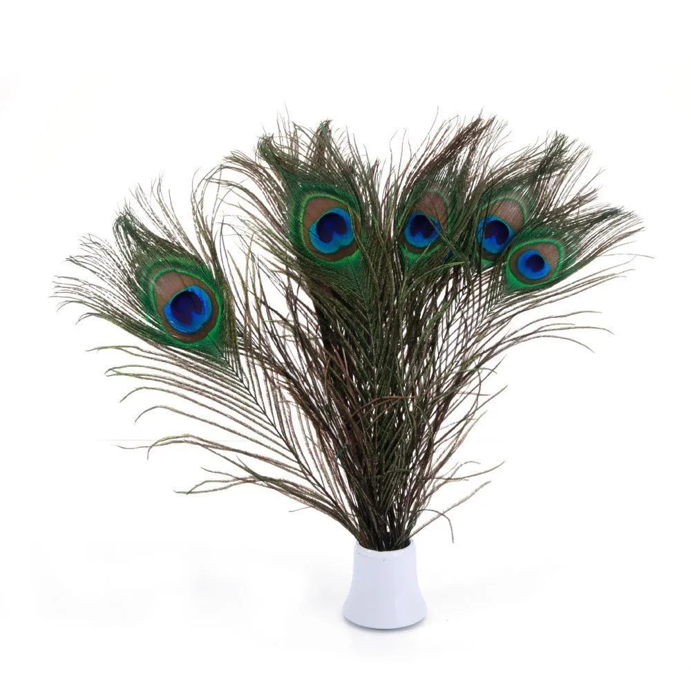 Natural Real Peacock Feathers 25-30CM/10-12inch Feathers for Crafts Wedding for Jewelry Making Decoration 10Pcs peacock feather decoration,craft feathers,natural feathers