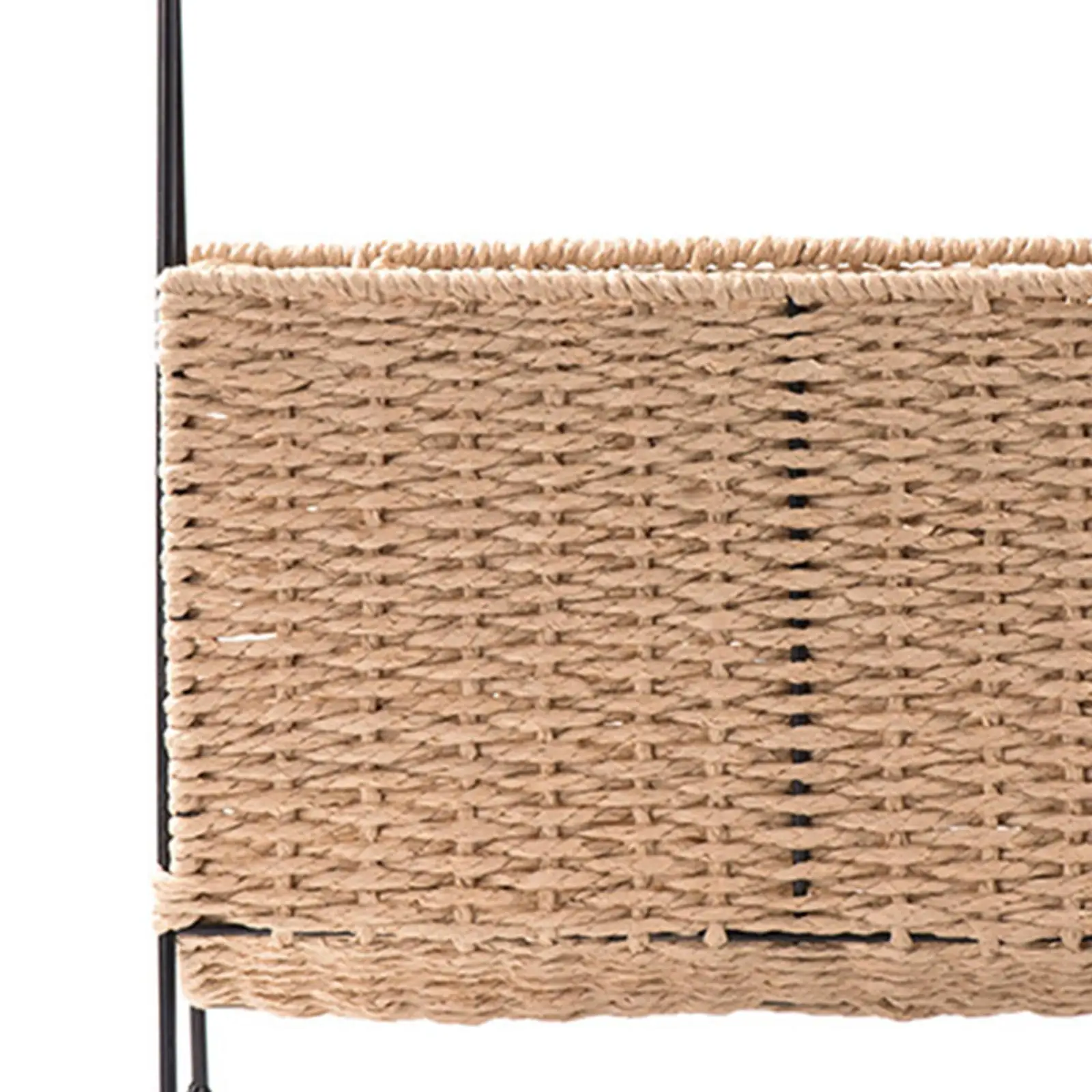Handcrafted Storage Basket Shelf for Stylish Living Room Decor