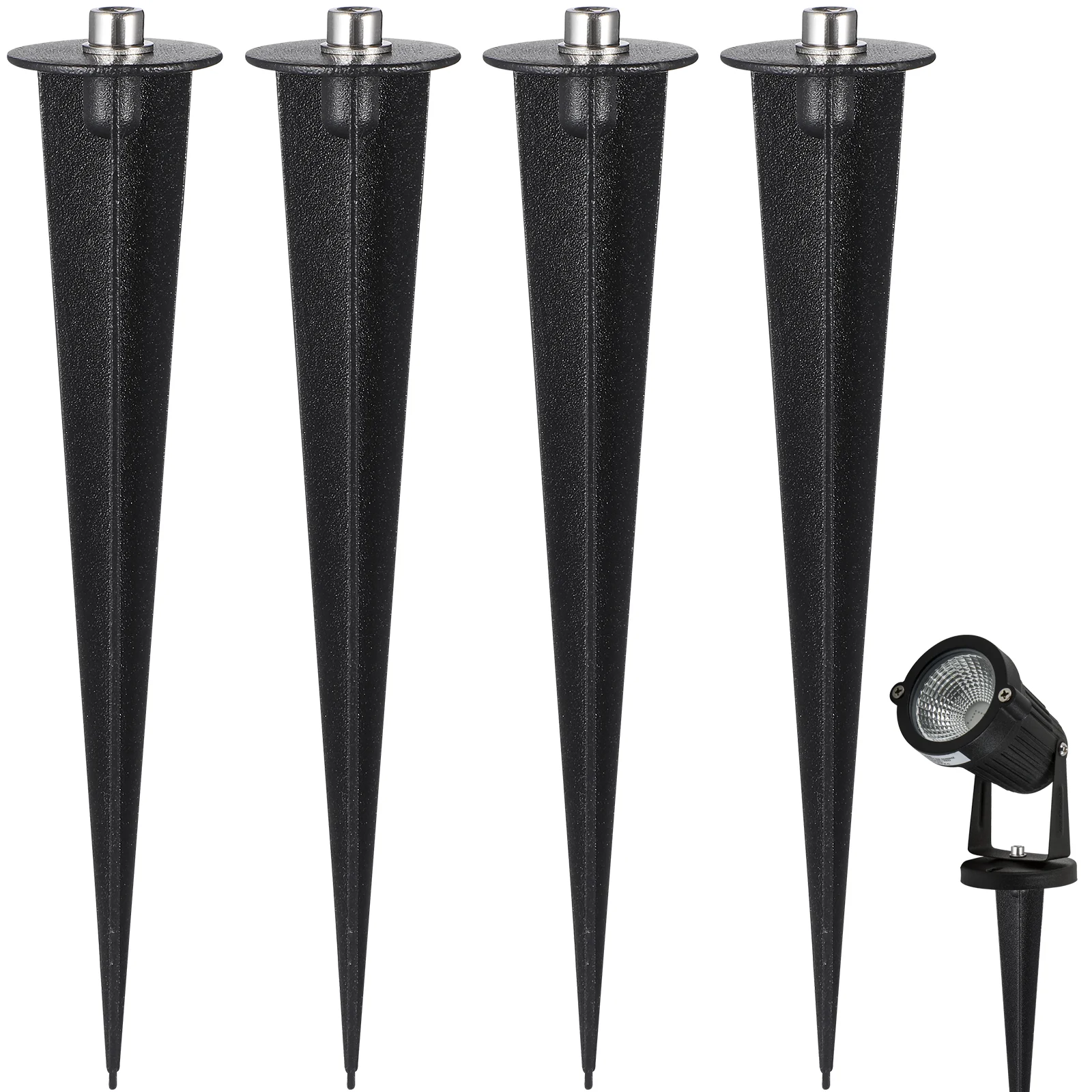 

8pcs Garden Ground Spikes Stakes Garden Lamp Stakes Aluminum Ground Stakes Spikes