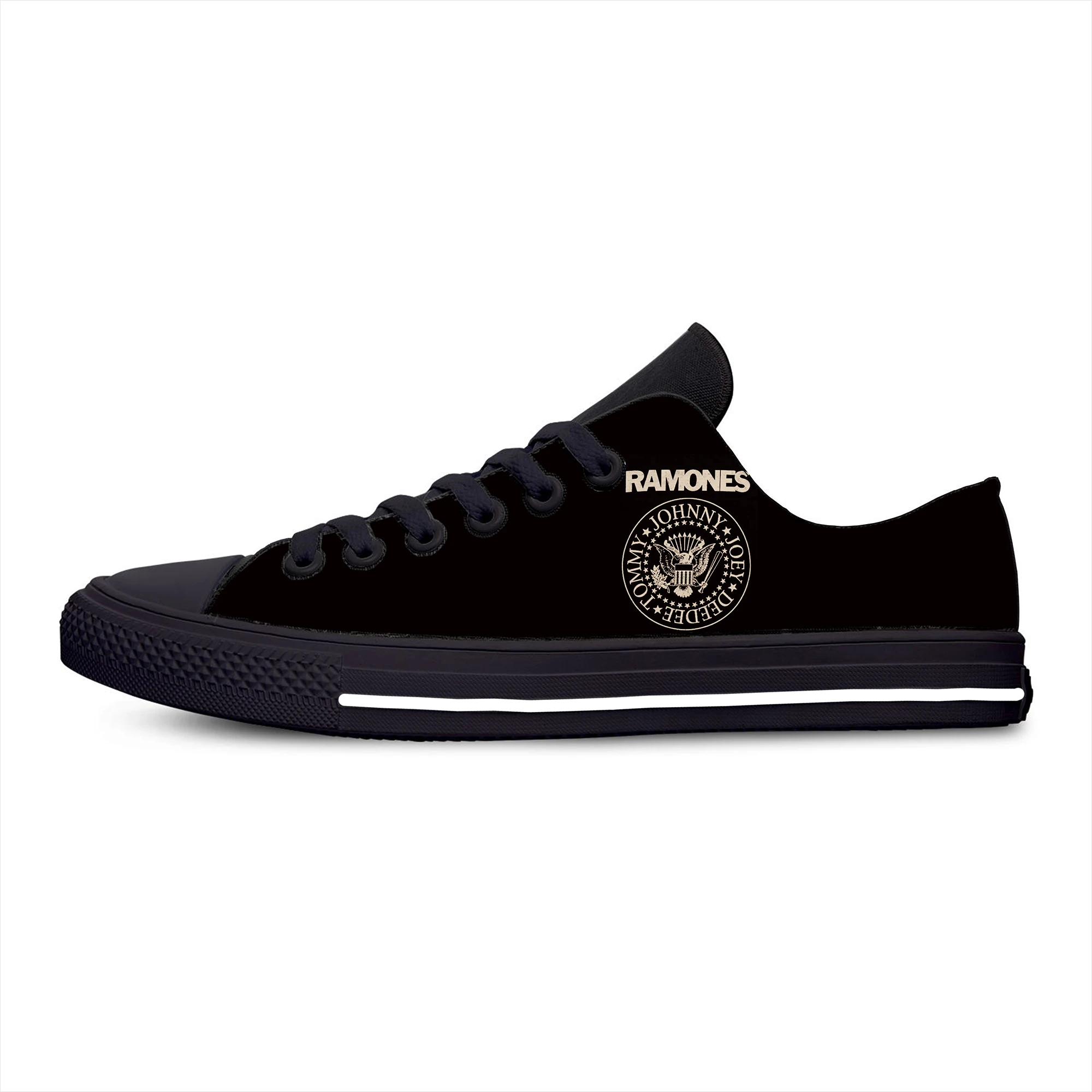 Hot Ramone Seal Eagle Punk Rock Band Music Fashion Casual Cloth Shoes Low Top Lightweight Breathable 3D Print Men Women Sneakers 2