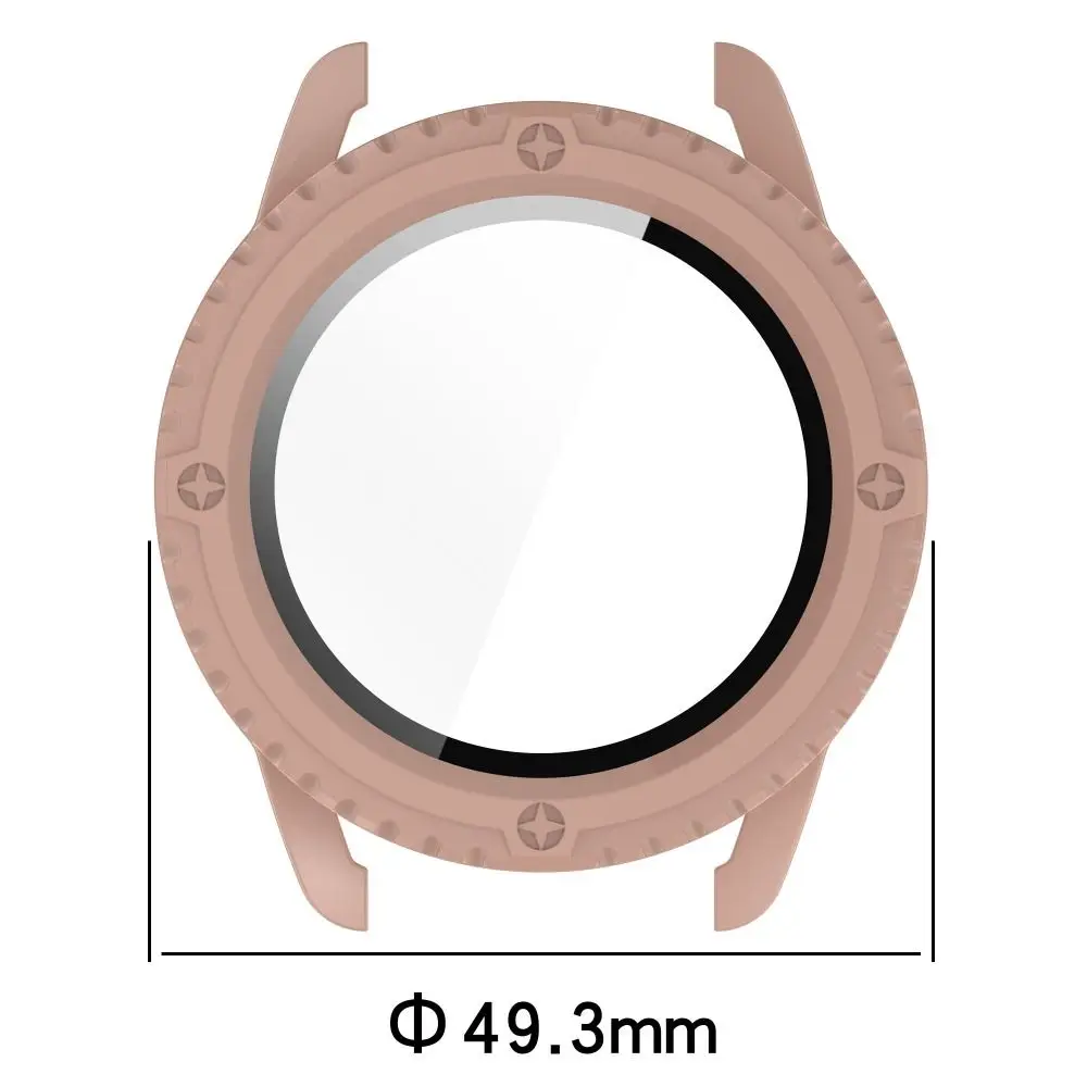 Full PC Protective Case For Xiaomi Watch S3 Screen Protector Case Cover + Tempered Glass Film Clear