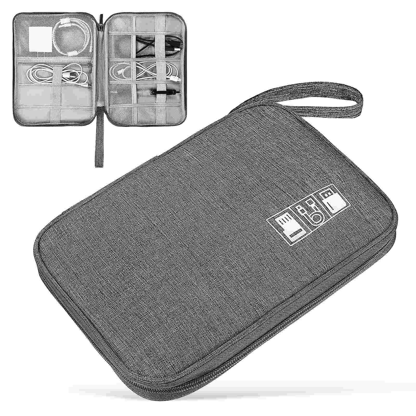 

2 Pcs Cable Bags Data Line Storage Bags Travel Earphone Bags Data Cable Pouches