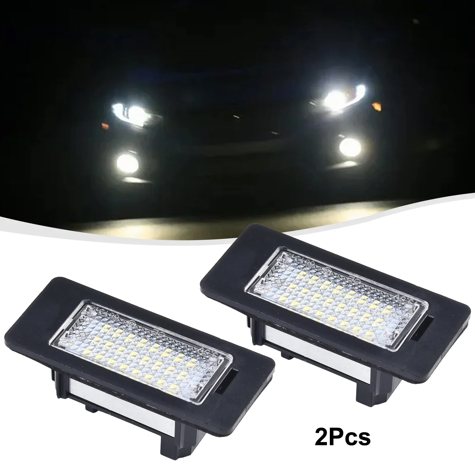 

2Pcs Error Free LED License Plate Light Bulb For BMW E90 E92 E39 E60 E61 M5 E70 License Plate Light Car Accessories