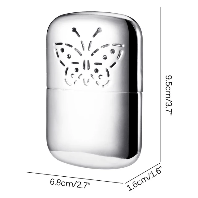 Cink Ötvözet Zseb Ultra Könnyű Kézmelegítő Zsebekkel Újrafelhasználható Fémkemence Hordozható Handy Hosszú Életű Melegebb Fűtés - Image 3