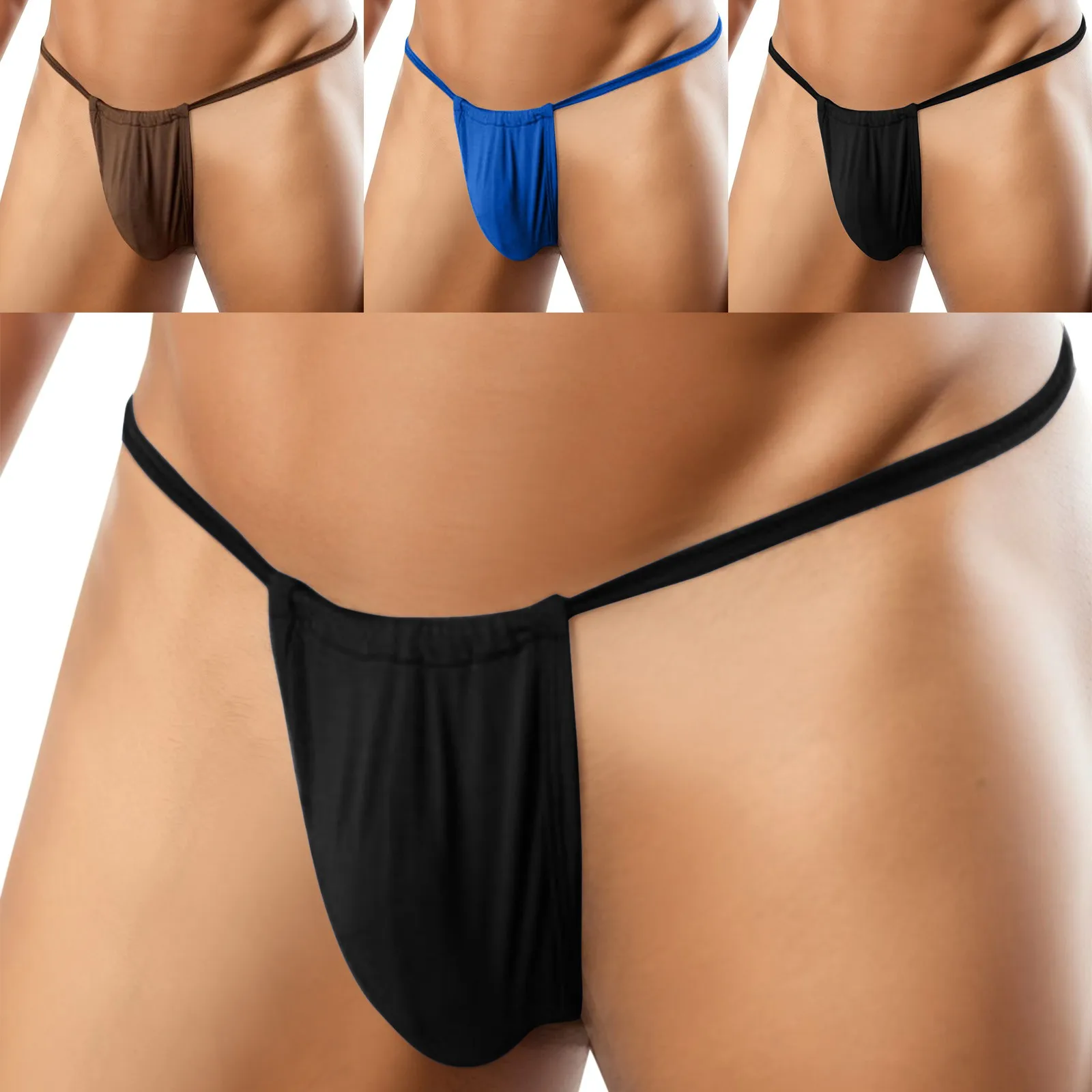 

Men's C-String Invisible Thong Lace Erotic Panties