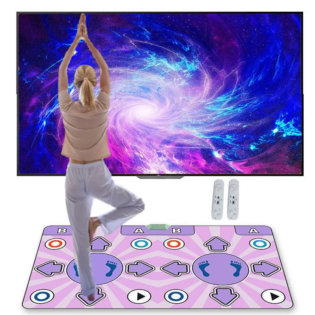 

Танцевальный коврик для фитнеса и развлечений, танцевальный коврик с музыкальными играми, беспроводной Перезаряжаемый танцевальный коврик с пультом дистанционного управления для детей для ТВ