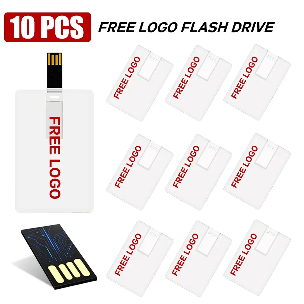

10PCS/LOT Free Custom logo Photo Flash Pen Drive 4GB 8GB 16GB 32GB 64GB Memory Stick Custom Business Card Wedding Photography