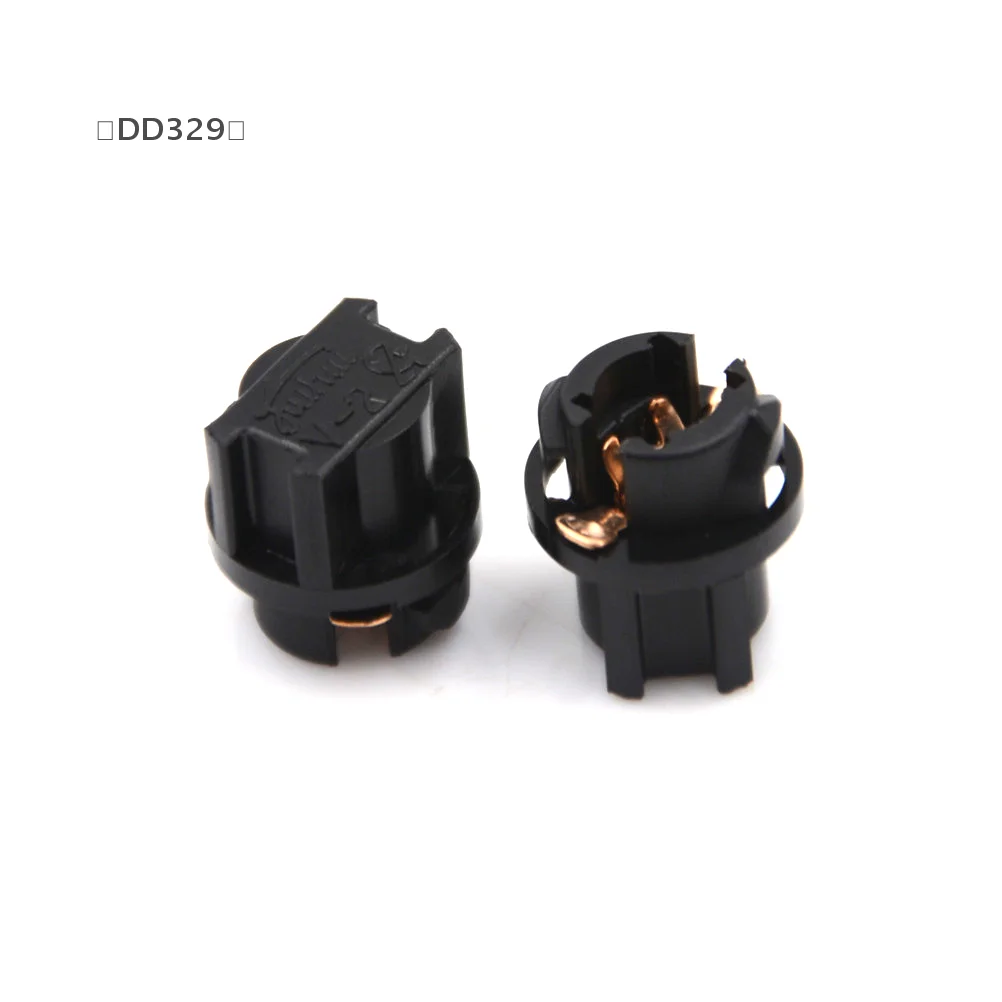 〔DD329〕 10Pcs T5 Socket Twist Lock Instrument Panel Cluster Plug Dash Light Bulb