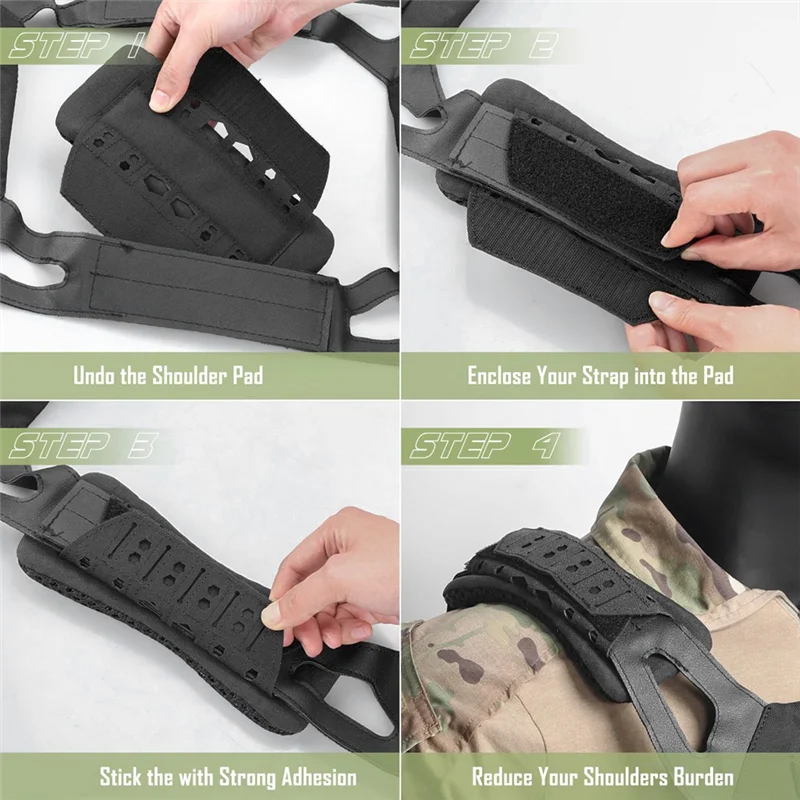 Shoulder Pads Breathable Vest Shoulder Pads Cushioning Non-Slip Outdoor Strap