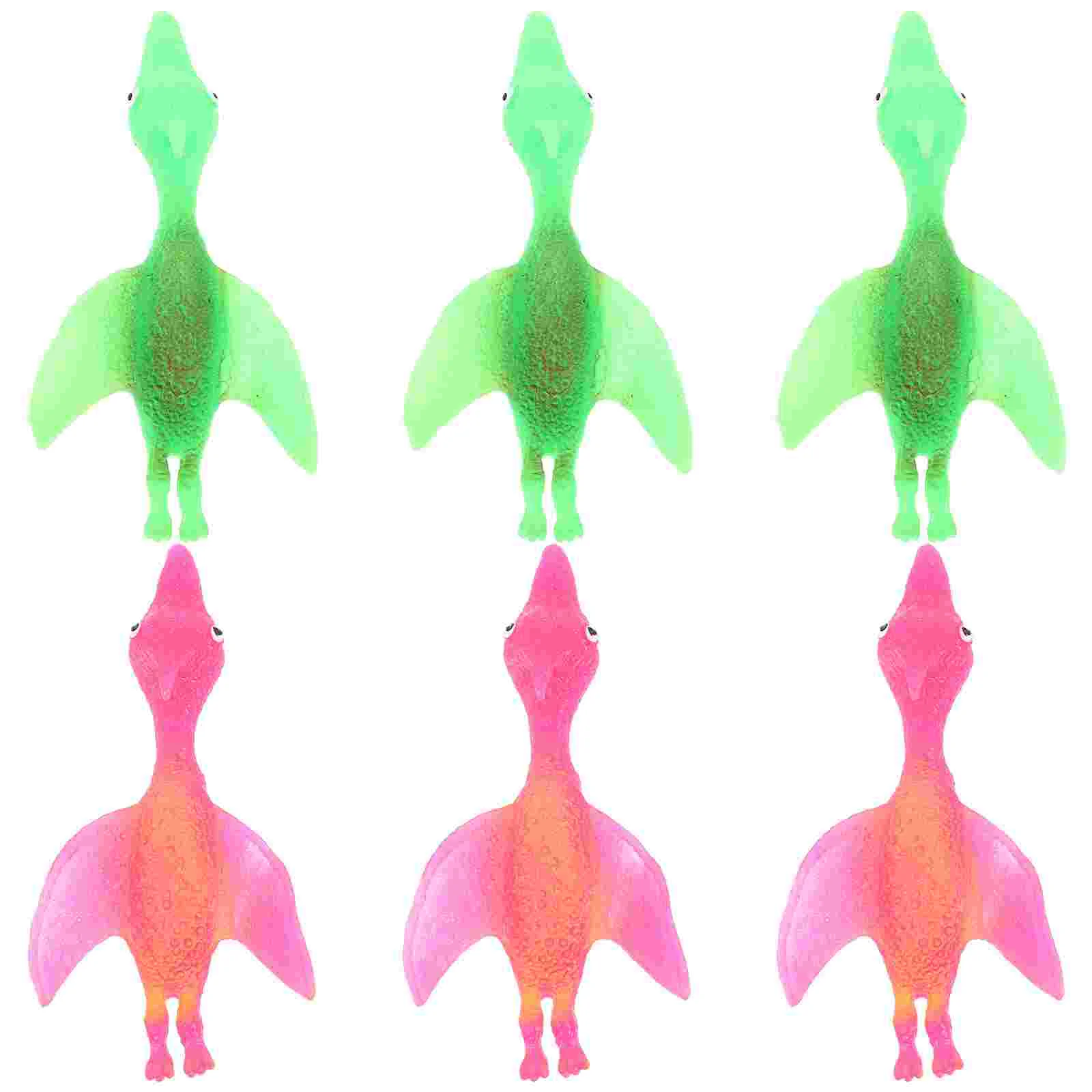 

6 Pcs Flight Toys Office Gifts Dinosaur Finger Ejection Catapult