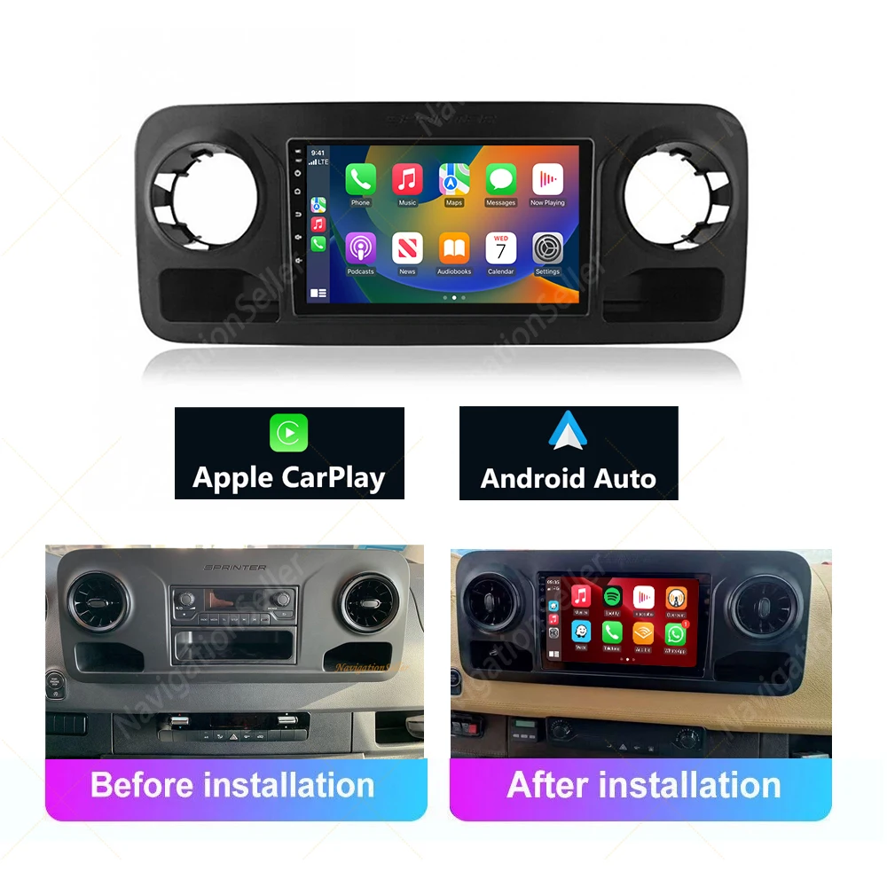 Android12 Autoradio GPS Navi Für Mercedes A/B W169/W245 Vito Viano W639 Sprinter