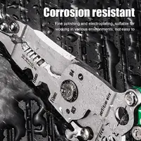 18 in 1 Foldable Wire Stripper Multifunctional Wire Stripper Crimper Cable Cutter Pliers Stainless Steel Wire Stripper Tool 2