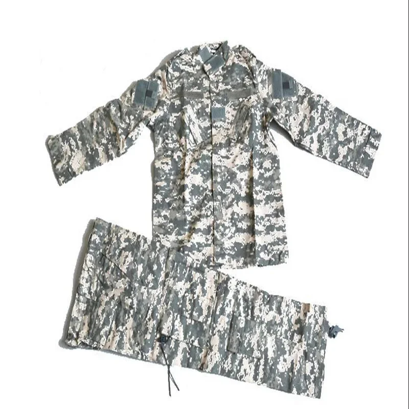 

Summer Camp Kid's Camouflage Training Tactical Uniform Sets Children Outdoor Military Sports CS Combat Hunting Shirt Pants Suits