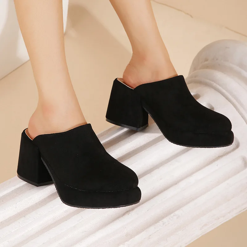 

Shoes Flock Low Hoof Heels Basic Fabric Rubber Rome Low Flock Shoes Rome Rubber Basic Fabric Hoof