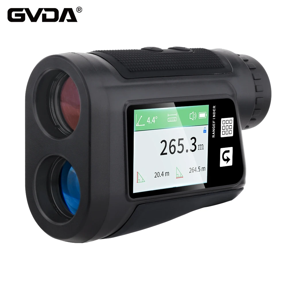 

GVDA Telescope Laser Rangefinder 6x Laser Distance Meter Tape Measure 1500m 1000m 800m 600m Range Finder for Golf Hunting Sport