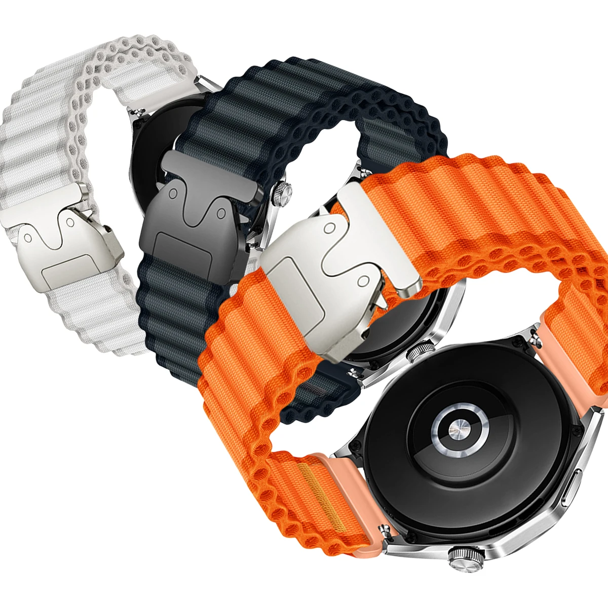 Woven Nylon QuickFit Strap Bracelet, 20mm/22mm/26mm