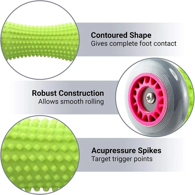 Foot Massager Massage Roller Yoga Massage Ball Plantar Fascia Roller Muscle Relaxation for Sport Fitness Balls Body Exercise Set 3