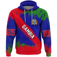 Sweats à capuche College 3D de la Gambie africaine pour hommes, vêtements de survêtement Foostiendra c, graphique d'emblème national, sweat à capuche PVD, vêtements pour hommes, Y-Map Feel 2