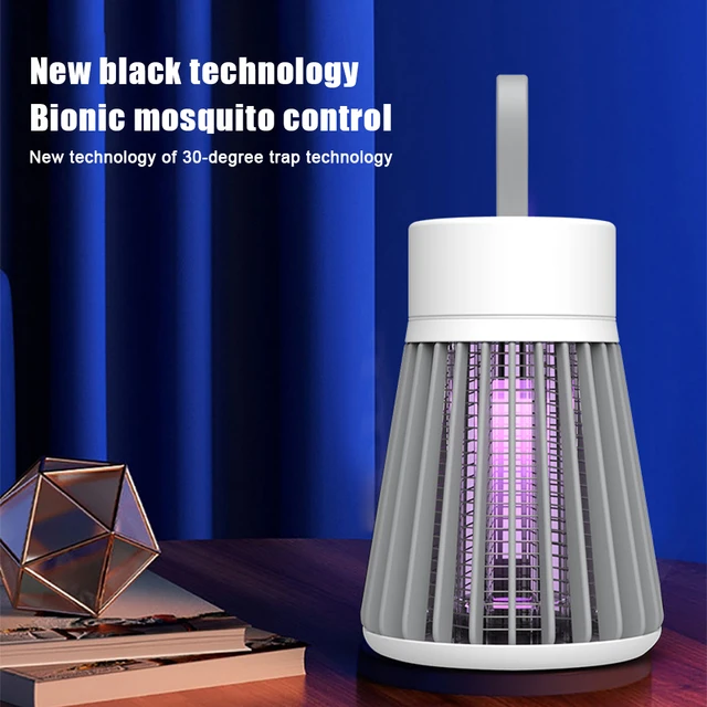 Lampe anti-moustiques, répulsif de moustiques sans rayonnement, piège à  insectes électrique, recharge USB, éliminateur d'insectes volants -  AliExpress