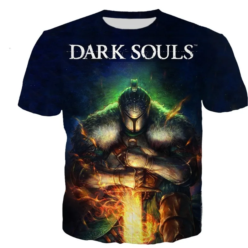 

Dark Souls 3D Printed Game T-shirt Oversized Men Women Unisex Casual Style Tshirt New Cool Hip Hop Streetwear Fashion Tops Tees