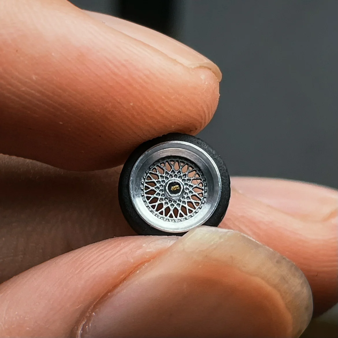 1/64 Nabes Chika 휠 9.7mm 8.9mm ior 브레이크 BBS RS / Super RS 스탠스 고무 타이어 1:64 모델 자동차