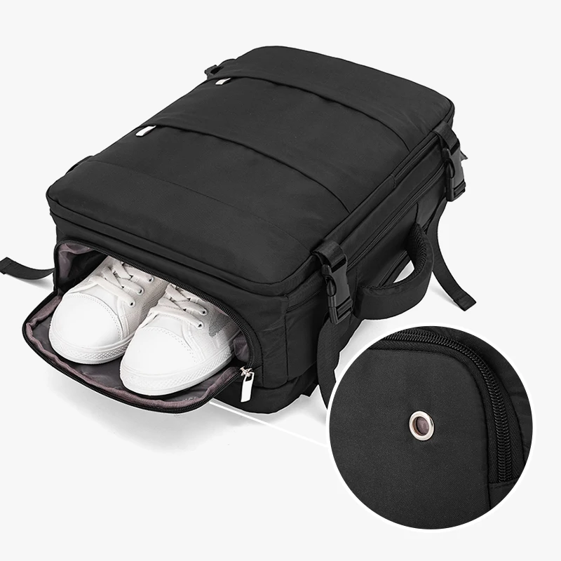 Travel Bag Men's Outdoor Mountaineering Backpack Super Large Capacity Travel Backpack with Shoe Compartment Luggage Bag