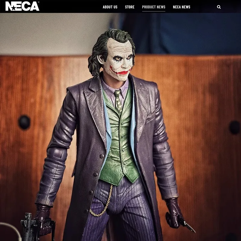 Neca The Dark Knight Figure Joker Heath Ledger 18-Inch Action Figure 1/4  Hand-Made Standing Model Toy Birthday Gift - AliExpress