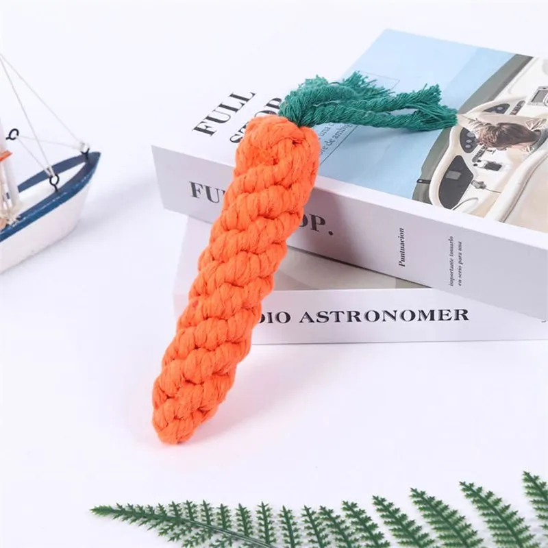 Pet Dog Toys Cartoon Animal Dog Chew Toys Durable Braided Bite Resistant Puppy Molar Cleaning Teeth Cotton Rope Toy 2
