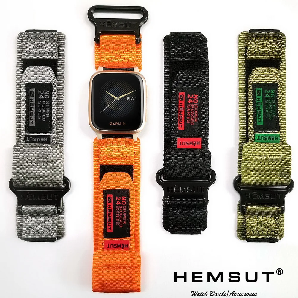 

Compatible For Garmin Venu Watch Band Quick Release Nylon Sports Strap With Woven Loop Design 20 22mm Replacement Strap