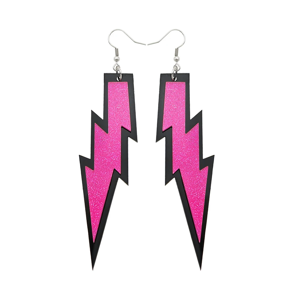 Orecchini al neon da donna anni '80 retrò in acrilico, 2 paia, Orecchini Da Donna In Stile Vintage, Anallergici Piercing Orecchio, per feste a tema, feste in maschera, Donne E Ragazze