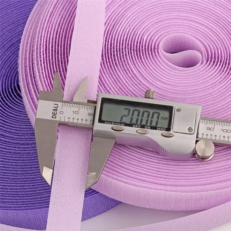 Colorful Non-adhesive Fastener Tape Reusable Hook and Loop Magic Nylon DIY Sewing Craft Accessory Supplies 5Meter/Pair 20mm Wide