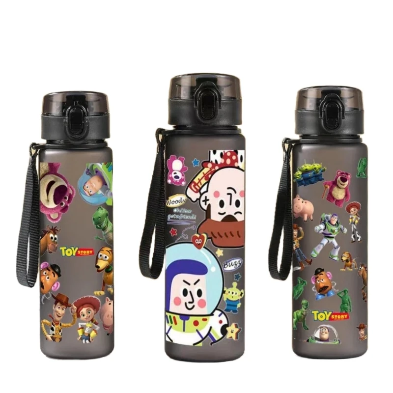 Disney Toy Story Anime Buzz Lightyear Water Cup Toy Story Kid Bottiglia D'Acqua In Plastica Ragazzi Ragazze Studente Bicchiere D'Acqua Portatile 560Ml