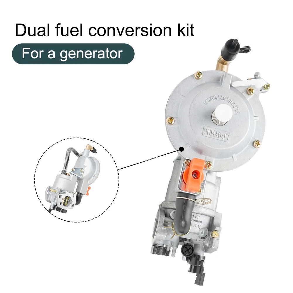 170F Dual Fuel Carburetor For Generator GX200 160F 168F 170F GX160 LPG Conversion Kit Portable Gasoline 208cc 210cc 212cc images - 6