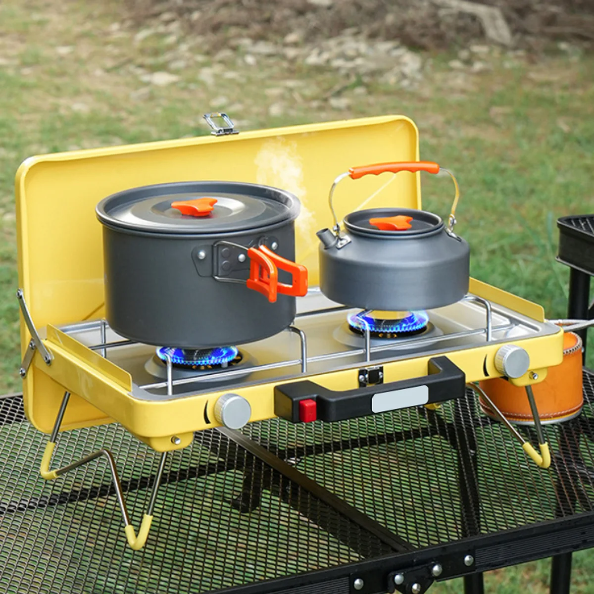 Portable 2-Burner Camping Stove 6
