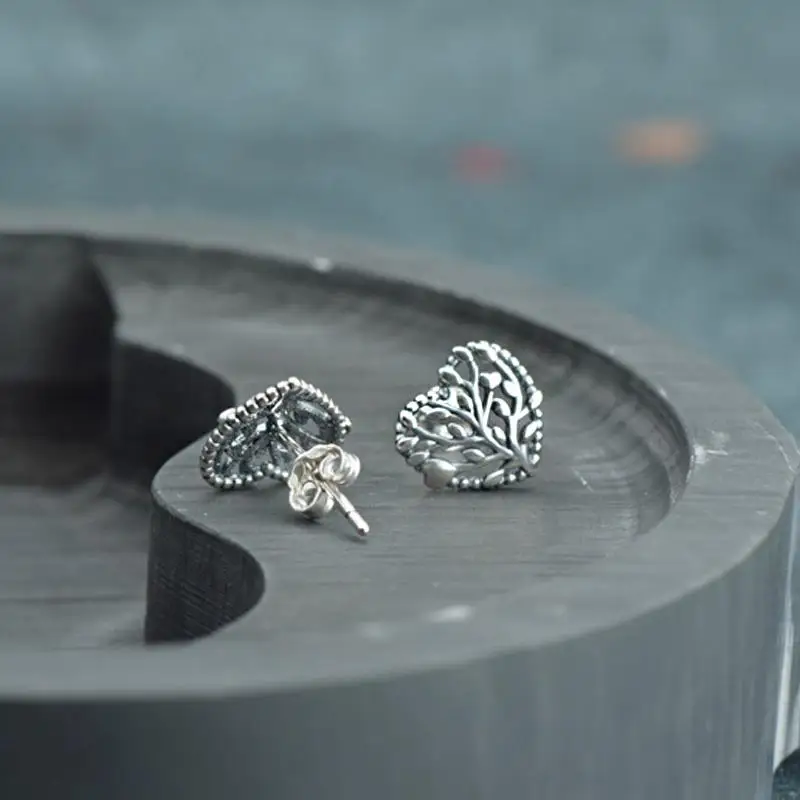 2022 Authentic 925 Sterling Silver Earring Sparkling Star Blue Gem Golden Heart Halo Stud Earrings Women Jewelry BirthdayGift