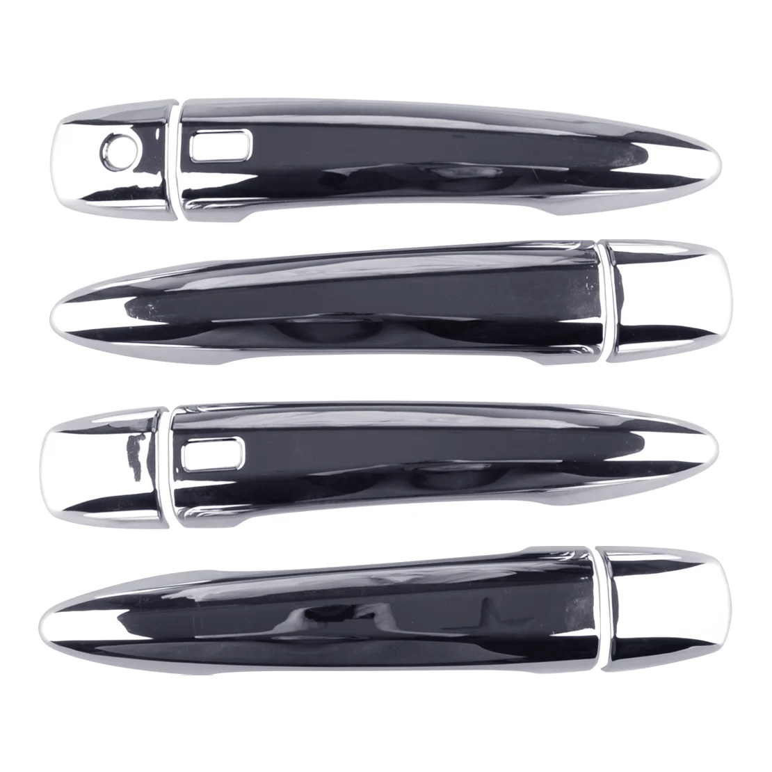 

Exterior Side Door Handle Cover Molding Trim Fit for Nissan Rogue 2021 2022 2023 Chrome Silver ABS Plastic