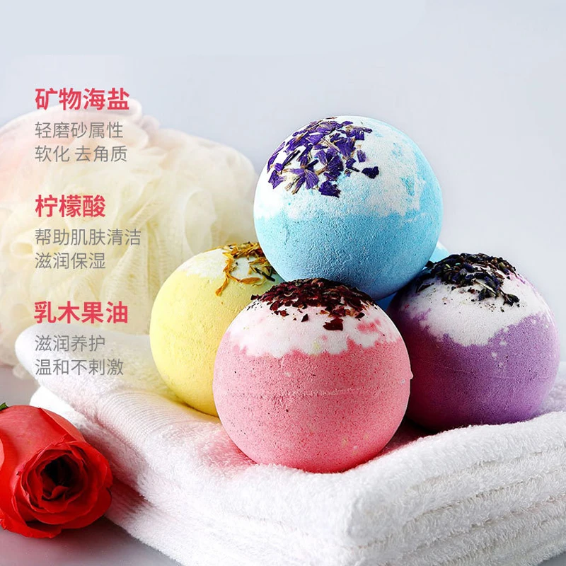 

100g Organic Bath Natural Mini Handmade Bathing Foot Spa Bomb Rich Essential Oils Moisturizing Dry Skin Relaxing Scent