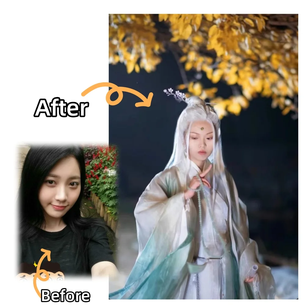13*4 Lace Front Wig White Long Straight Wig for Women High Quality Synthetic High Temperature Fiber for Cosplay 가발 парик